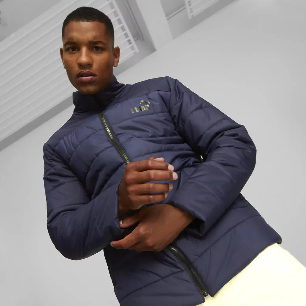 Puma ESS+ Padded Jacket Peacoat Kabát - Sportmania.hu