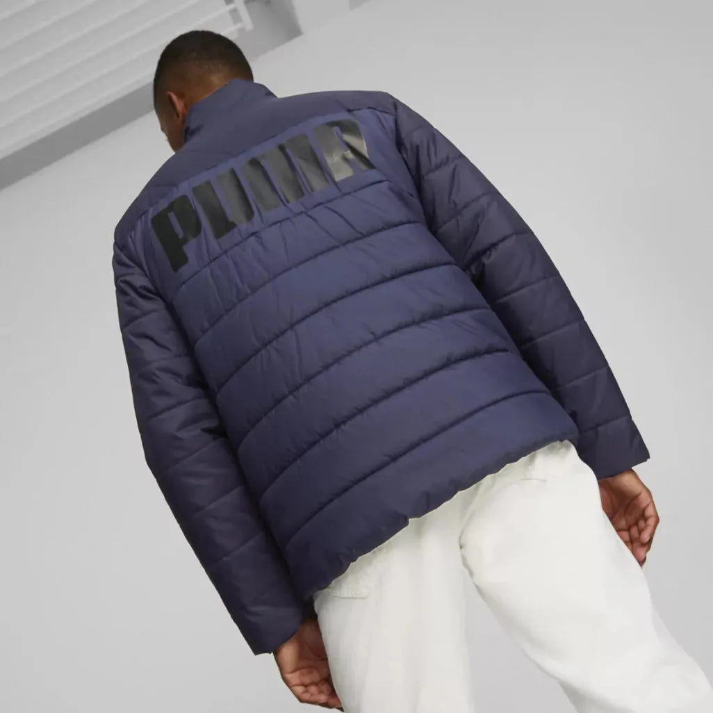 Puma ESS+ Padded Jacket Peacoat Kabát - Sportmania.hu