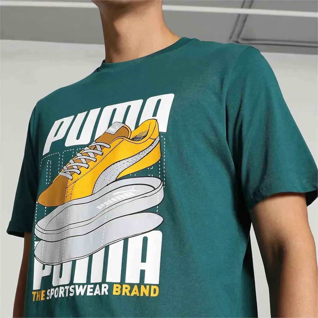 Puma GRAPHICS Sneaker Tee Malachite Póló - Sportmania.hu