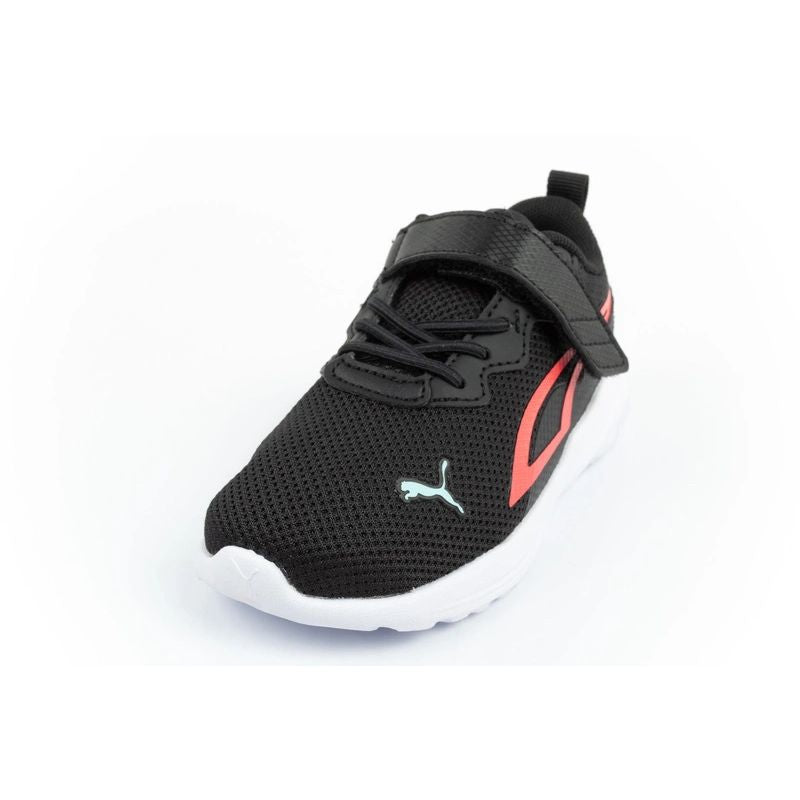 Puma Kids' All-Day Sports Sneakers with Hook-and-Loop Fastener, and Comfortable gyerek utcai cipő, fekete