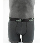 Puma Men's Boxer Briefs 9-Pack Black Gray Comfortable Cotton khaki férfi alsónemű