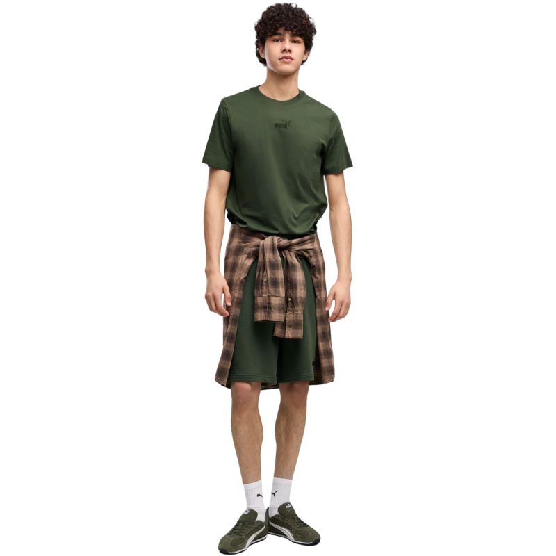 Puma Men's ESS Small No. 1 Logo Centered Tee Dark 692912 zöld férfi póló