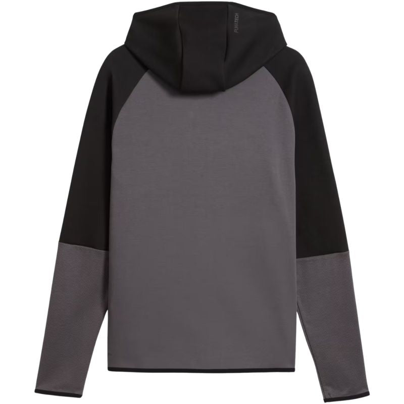 Puma Men’s Tech Slim Elevated black-grey hoodie 693951 férfi kapucnis pulóver, szürke