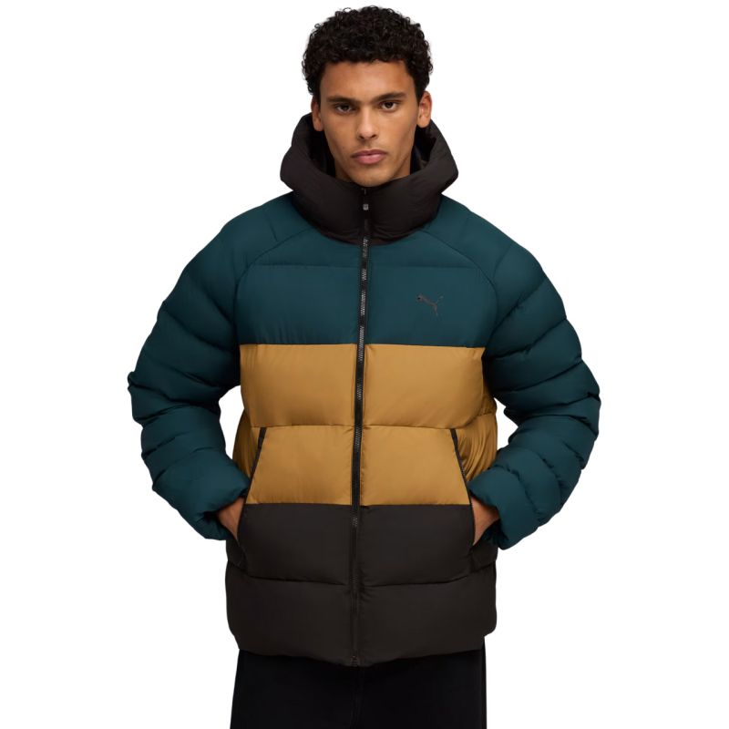 Puma Mono Hooded Men's Jacket Green-Brown-Black férfi 68836775