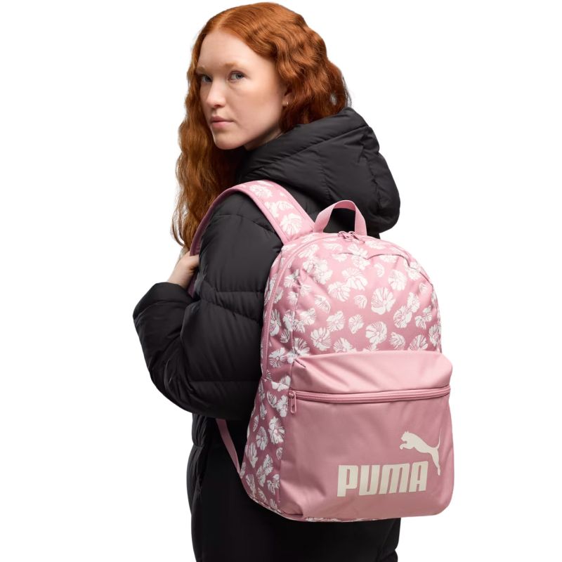 Puma Phase AOP Backpack / Floral 91169 hátizsák, rózsaszín