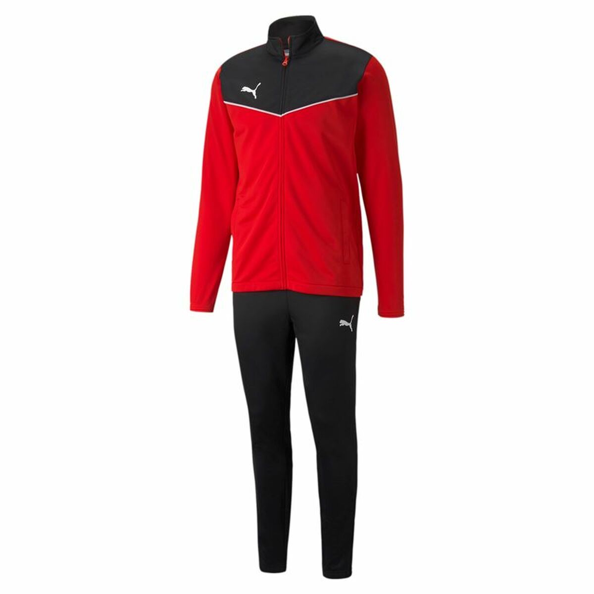 Tracksuit for Adults Puma Individualrise Track Black/Red férfi