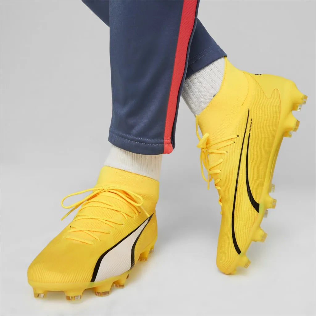 Puma ULTRA PRO FG/AG Yellow Blaze- White- Focicipő - Sportmania.hu