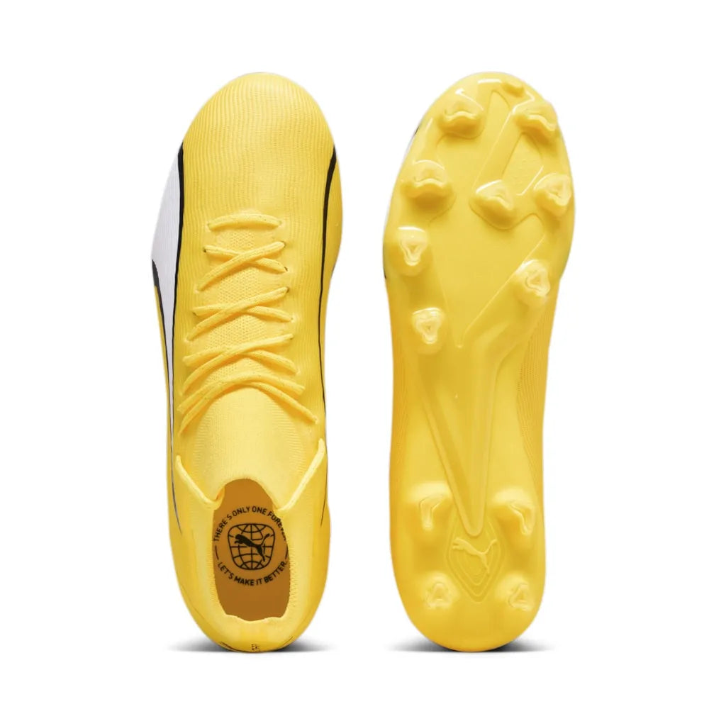 Puma ULTRA PRO FG/AG Yellow Blaze- White- Focicipő - Sportmania.hu