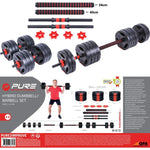 Pure 2 Improve FOLDABLE COMPOSITE BAR BELL 30KG edzőfelszerelés