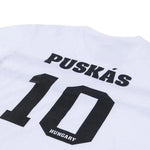 Puskas.com Puskás Ferenc Retro Mez Fehér - 1952 Helsinki Olimpiai Replica
