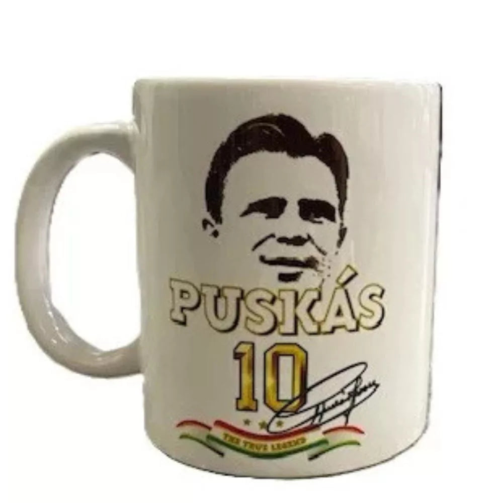 Puskás Ferenc - The True Legend Bögre - Fehér Kerámia 3 dl | Puskas.com