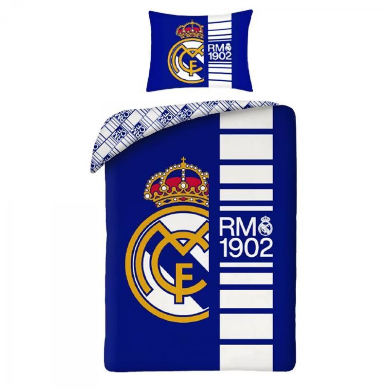 Real Madrid bedding set cotton + 70x90 cm niebieski REB80207BL