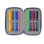 Real Madrid pencil case with accessories double filled pencil case 29 pcs ceruzatartó