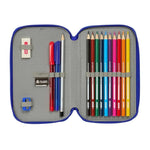 Real Madrid pencil case with accessories double filled pencil case 29 pcs ceruzatartó