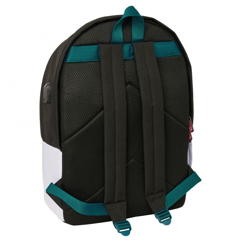 Real Madrid sports backpack with USB and laptop compartment double backpack wielokolorowy 612654820