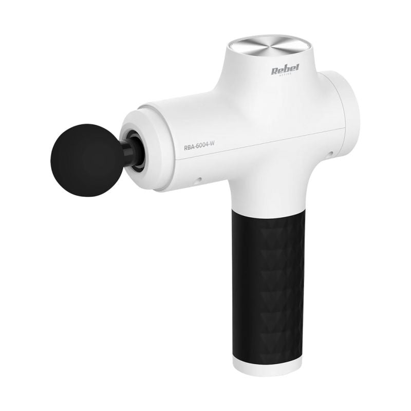 Rebel ACTIVE Massage gun, 8 attachments, white, fehér RBA-6004-W