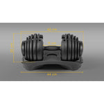 Rebel Cast iron adjustable dumbbell 24 kg ACTIVE RBA-2303