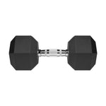 Rebel HEX 20 kg rubber-coated cast iron dumbbell ACTIVE edzőfelszerelés