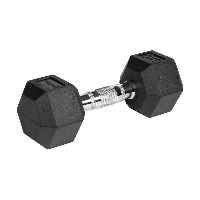 Rebel Rubber-coated cast iron dumbbells HEX 2x6 kg ACTIVE edzőfelszerelés RBA-2325-06