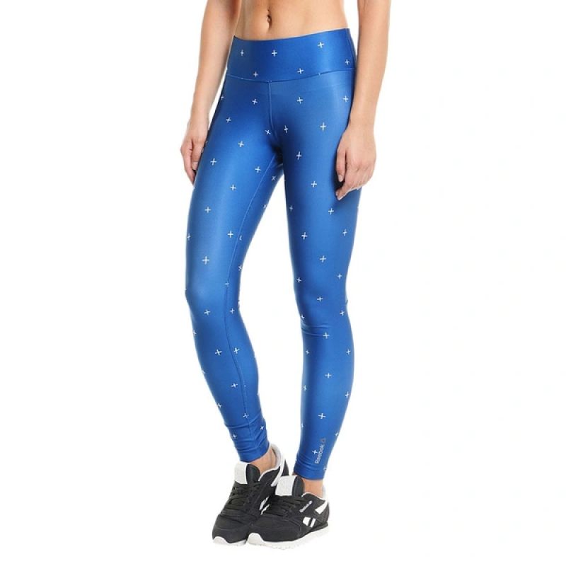 REEBOK LTHS women's blue kék női leggings AB2362