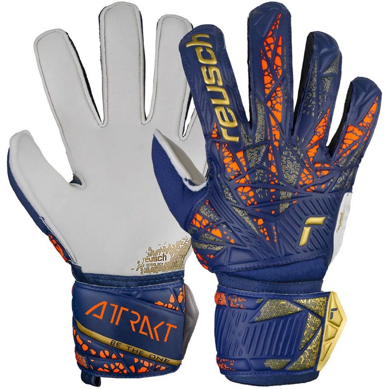 Reusch Attrakt Grip Jr 5472815 4410 goalkeeper gloves Kesztyű - Sportmania.hu