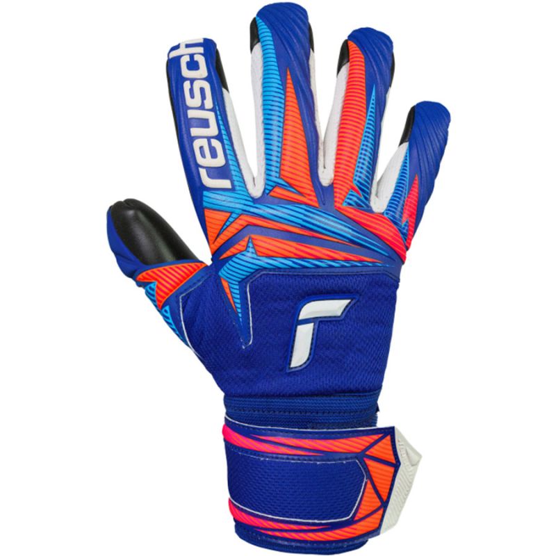 Reusch Attrakt Infinity Evolution NC Junior Goalkeeper Gloves Blue-Black fekete kapuskesztyű, gyerek 56727254127
