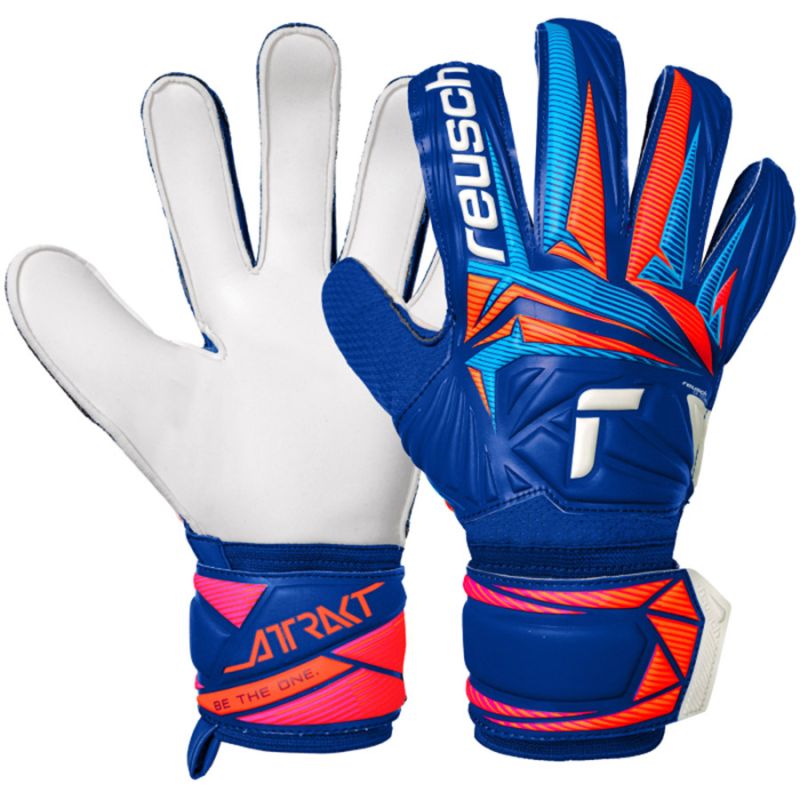 Reusch Attrakt Solid Goalkeeper Gloves Blue kék kapuskesztyű 56705154126