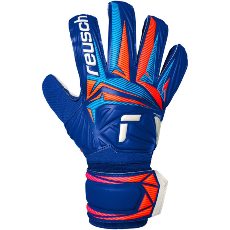 Reusch Attrakt Solid Goalkeeper Gloves Blue kék kapuskesztyű 56705154126