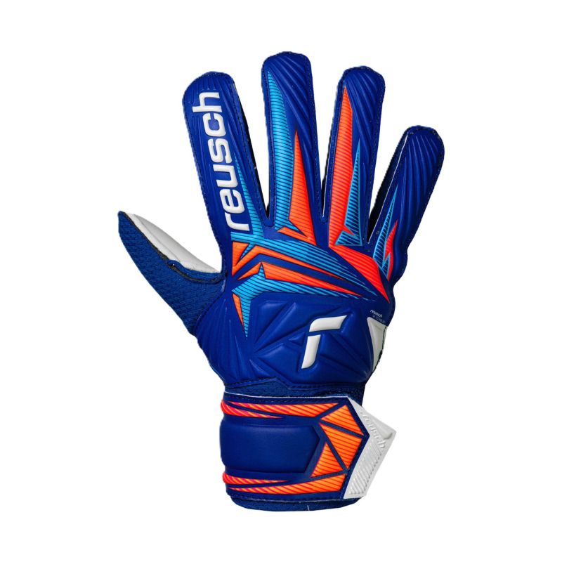 Reusch Attrakt Solid Junior goalkeeper gloves blue kék kapuskesztyű, gyerek 56725154126
