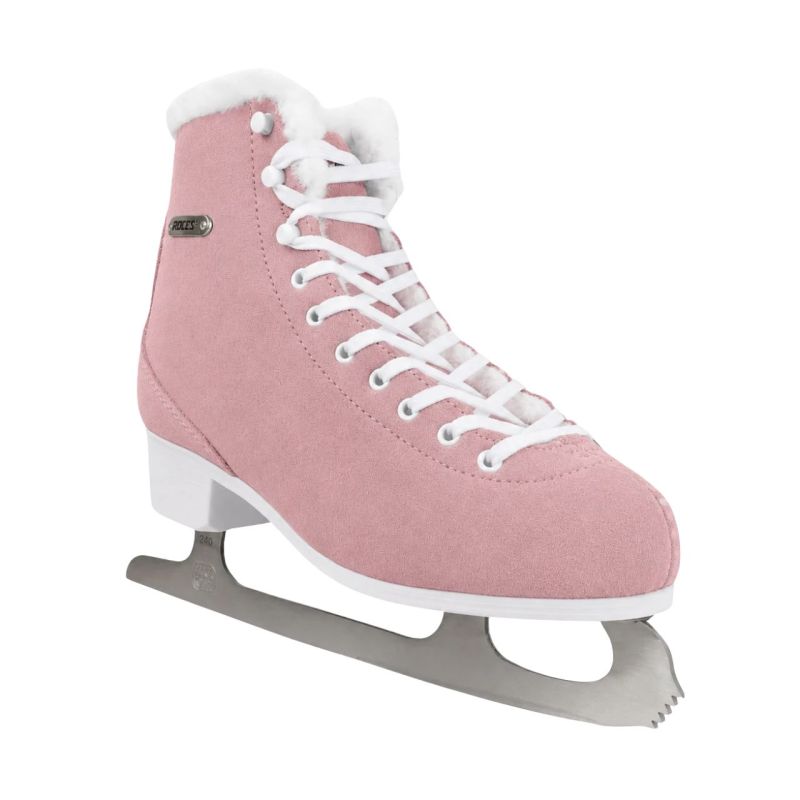 Roces Suede Eco-Fur Figure Skates Pink- 450702 korcsolya, fehér
