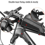 Rockbros 029-1BK bicycle bag for frame with phone cover - fekete