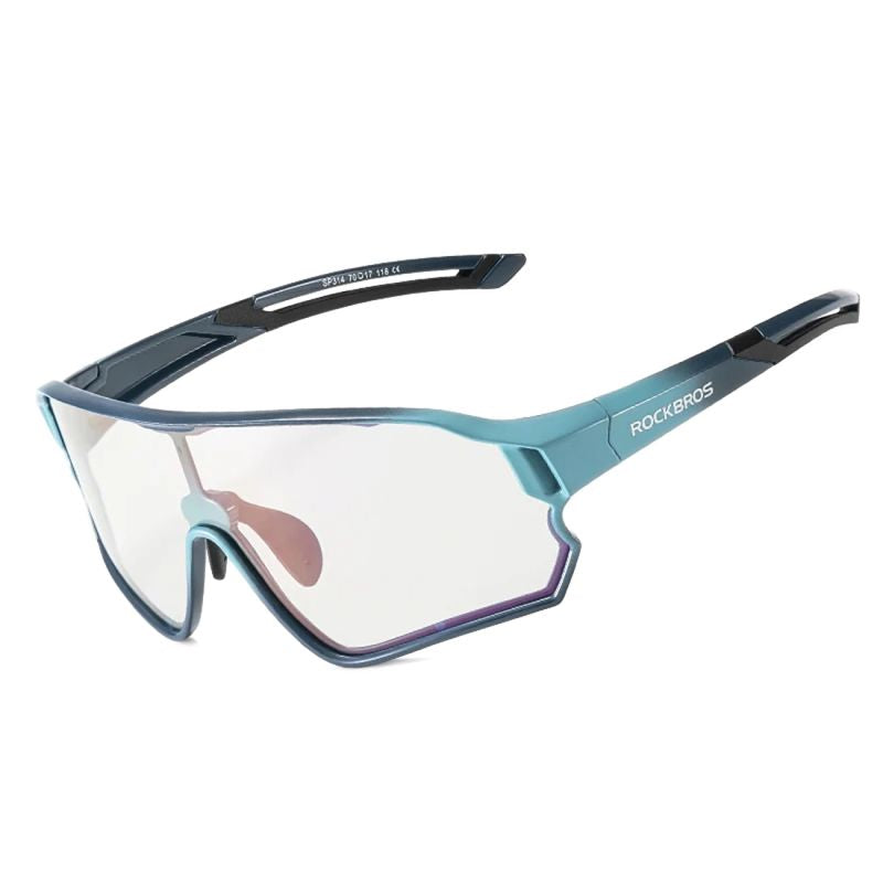 Rockbros 14110009005 Polarized Cycling Glasses for Kids 8-14 Years Old - Blue niebieski napszemüveg