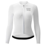 Rockbros 15110012004 ROAD TO SKY Women's Cycling Jersey, Long Sleeve, M - fehér női kerékpáros póló