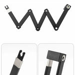 Rockbros 32140003001 foldable bicycle lock with key and handle, 88cm - fekete
