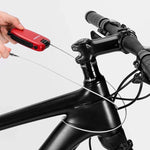 Rockbros 32420981001 bicycle lock with retractable cable - red piros 304004-163810