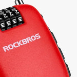 Rockbros 32420981001 bicycle lock with retractable cable - red piros 304004-163810