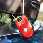 Rockbros 32420981001 bicycle lock with retractable cable - red piros 304004-163810