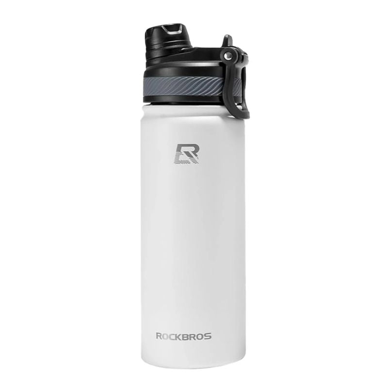 Rockbros 35210029005 thermal bicycle bottle for drinks 550 ml - white 550 ml \ biały kulacs