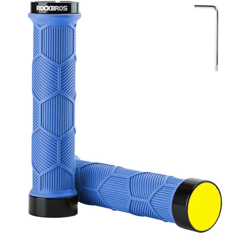 Rockbros 40720007003 bicycle grips with reflector - kék