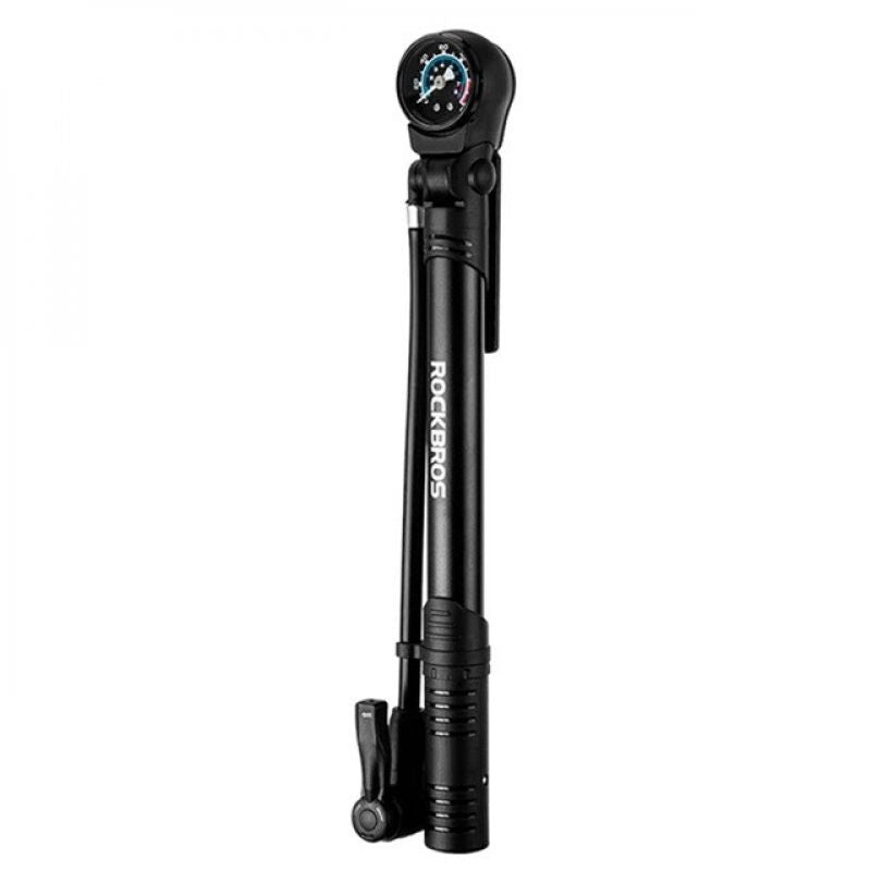 Rockbros 42310006001 Bicycle Pump with Pressure Gauge - fekete pumpa