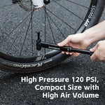 Rockbros 42320010001 Bicycle Pump Hand + Screwdriver - Black fekete pumpa