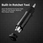 Rockbros 42320010001 Bicycle Pump Hand + Screwdriver - Black fekete pumpa