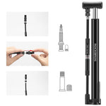 Rockbros 42322821001 floor bicycle pump - black fekete pumpa
