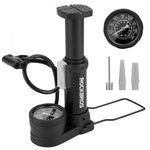Rockbros 42610002001 Floor Bicycle Pump with Pressure Gauge - fekete pumpa