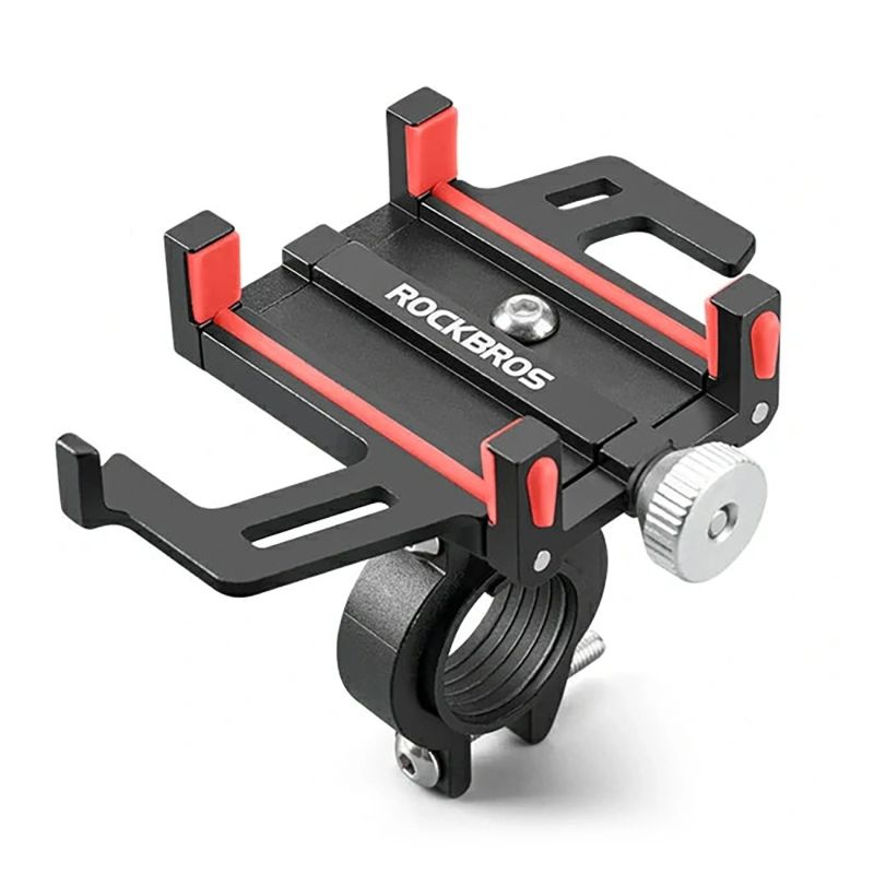 Rockbros 699 Handlebar Clamp Phone Holder - Red piros phones and