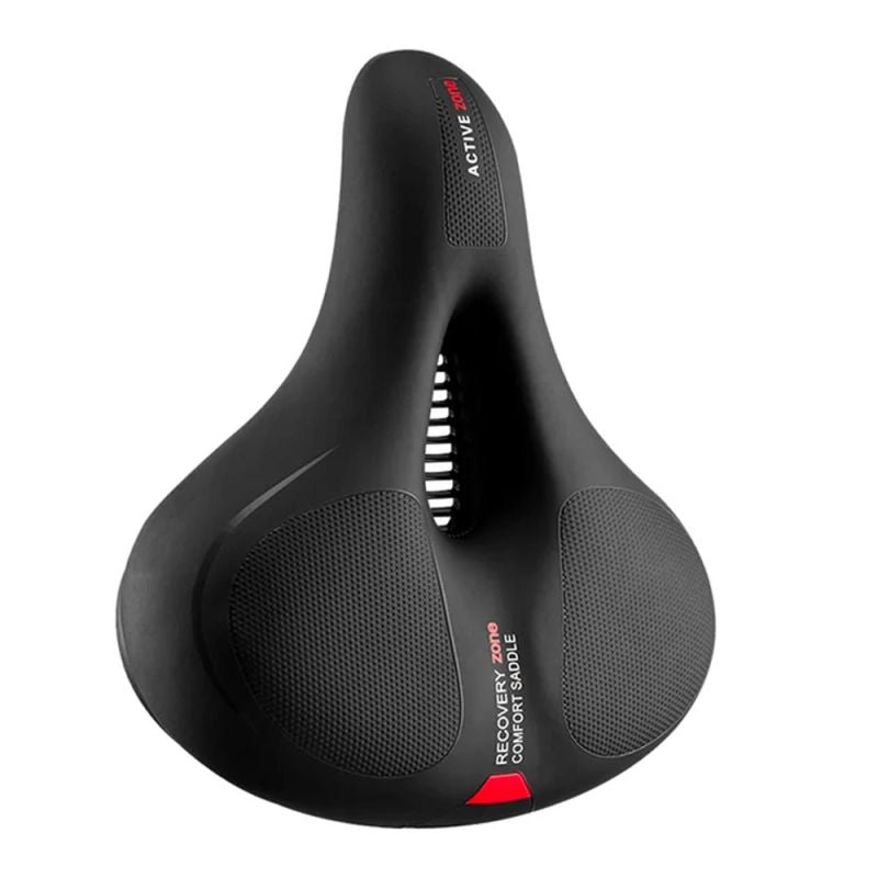 Rockbros AQ-6090R bicycle saddle - black and red czarny || czerwony 7016802870560-157404