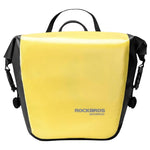 Rockbros AS-003-1Y waterproof bicycle bag with shoulder strap, front/rear mounting, 10-14l - sárga