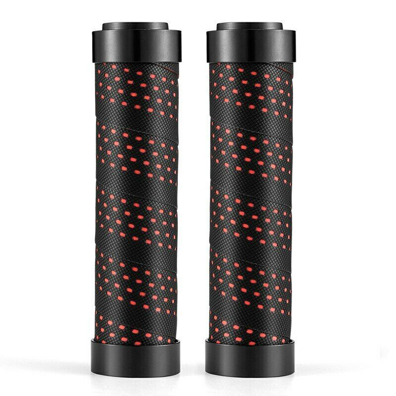 Rockbros bicycle handlebar grips black and piros