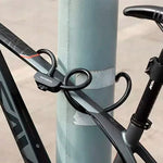 Rockbros bicycle lock with 1.1 m key - fekete