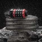 Rockbros bicycle lock with combination 1.8 m - fekete